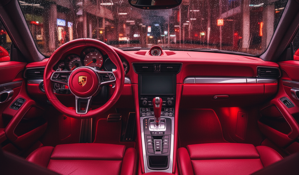 Luxury car interior